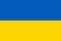 Flagge der Ukraine: oben quer blau, unten quer gelb