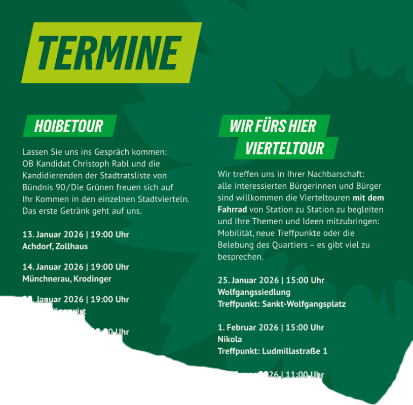 abgerissener Abschnitt des Termin-Flyers