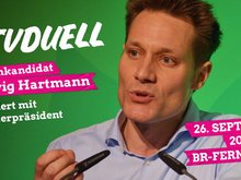 Das TV-Duell Ludwig Hartmann (Grüne) gegen Markus Söder (CSU) am 26.9.2018 um 20:15 im BR-Fernsehen