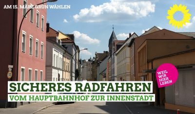 ein Blick in die Papiererstrasse als mögliche Fahrradstraße zwischen Innenstadt und Hauptbahnhof