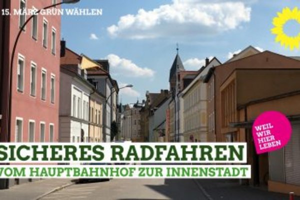 ein Blick in die Papiererstrasse als mögliche Fahrradstraße zwischen Innenstadt und Hauptbahnhof