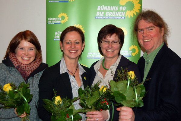 Marlene Schönberger, Sigi Hagl, Rosi Steinberger und Markus Scheuermann