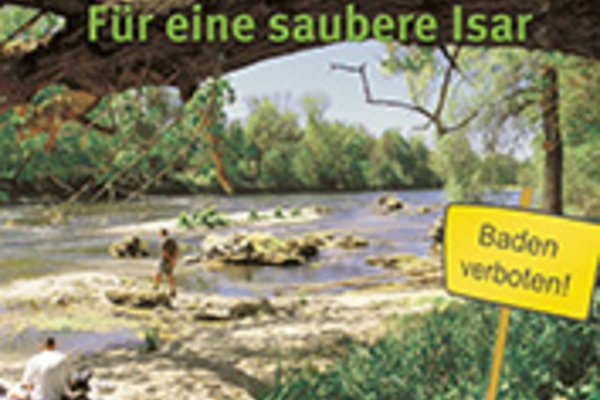 Baden in der Isar verboten