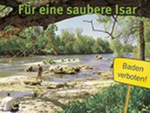 Baden in der Isar verboten