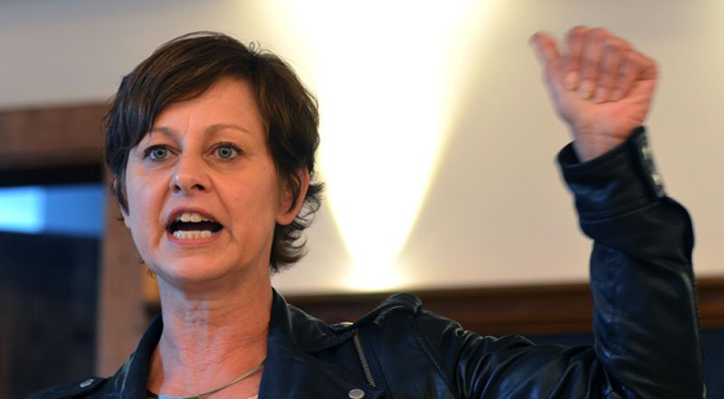 Grüne Landesvorsitzende Sigi Hagl: "Wir sind der Gegenpol zur CSU." (Foto: W.Götz)