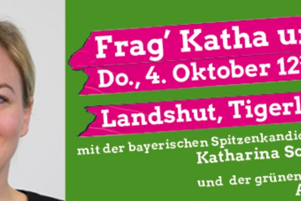 Townhall am 4.10.2018 um 12:30 im Tigerlilly SupperClub in Landshut, Altstadt 362 mit der grünen Bundesvorsitzenden Annalena Baerbock und der bayerischen Spitzenkandidatin Katharina Schulze