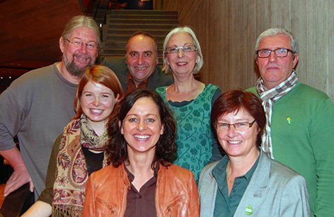 KV Landshut Land: Günther Sandmeyer, Marlene Schönberger, Sigi Hagl, Frank Steinberger, Petra Seifert, Rosi Steinberger, Emil Kühn