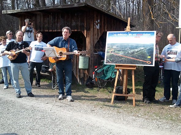 Plakat Westtangente mit Musikern