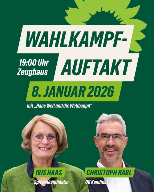 Iris Haas, Fraktionsvorsitzende und OB-Kandidat Christoph Rabl