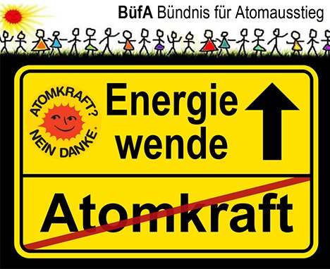 Große Demonstration "Energiewende Jetzt!" ab 13:00 vor dem Rathaus Niederaichbach, anschließend Demonstrationszug zum Tor 13 des AKW, ab 13:45 Kundgebung vor dem AKW am Tor 13