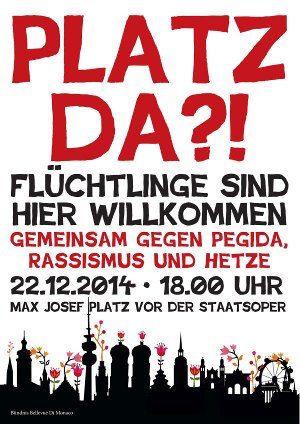 Demo gegen Pegida, Rassismus und Hetze