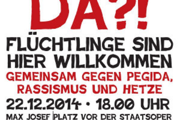 Demo gegen Pegida, Rassismus und Hetze