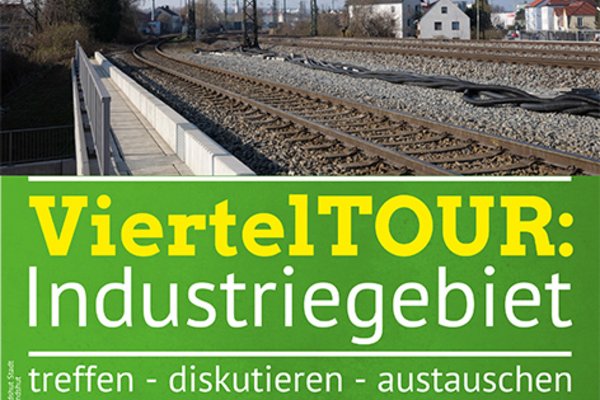 Bild mit Bahngleisen bei der ETSV 09-Unterführung
