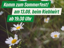 blühende Wiese hinter den Einladungsdaten