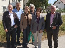 v.l.n.r.: Erster Bürgermeister Andreas Horsche, Furth, Dr. Thomas Keyßner, Erste Bürgermeisterin Helga Kindsmüller, Obersüßbach, Verena Putzo-Kistner, Rosi Steinberger, MdL, Erster Bürgermeister Sebastian Satzl, Weihmichl