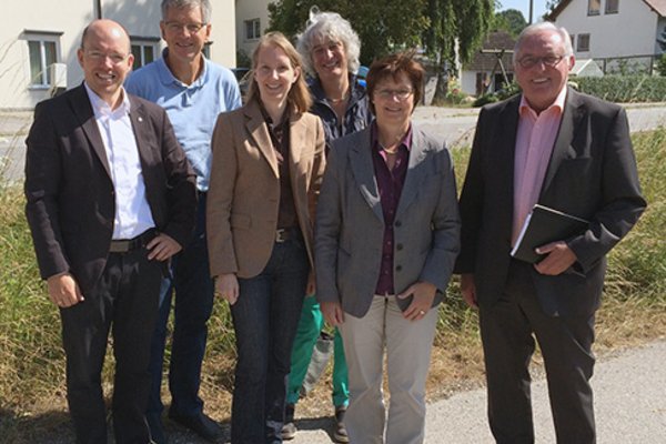 v.l.n.r.: Erster Bürgermeister Andreas Horsche, Furth, Dr. Thomas Keyßner, Erste Bürgermeisterin Helga Kindsmüller, Obersüßbach, Verena Putzo-Kistner, Rosi Steinberger, MdL, Erster Bürgermeister Sebastian Satzl, Weihmichl