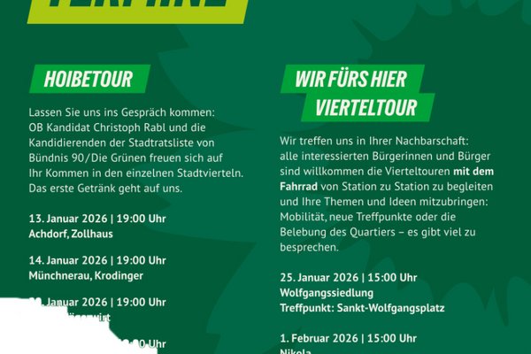 abgerissener Abschnitt des Termin-Flyers