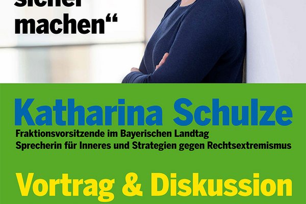 Katharina Schulze hält am 3.8.2017 ab 19:30 im Zollhaus einen Vortarg zum Thema "Die Freiheit sicher machen"