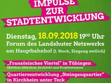 "Anders Bauen" am 18.9.2018 um 19 Uhr im Forum des Landshuter Netzwerks