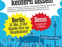 Aufruf zur Enerdiewende-Demo in Berlin am 10.5.2014