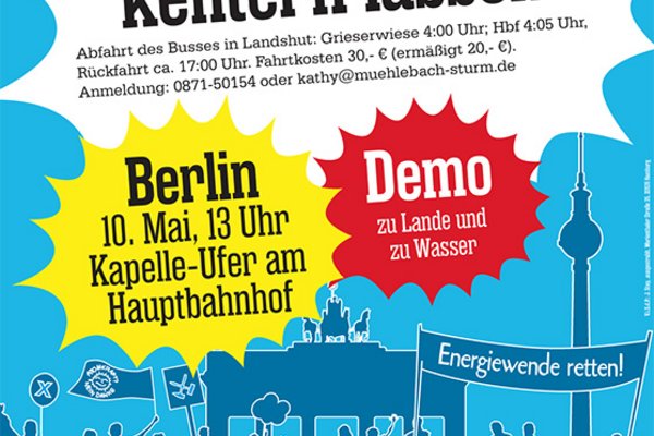 Aufruf zur Enerdiewende-Demo in Berlin am 10.5.2014