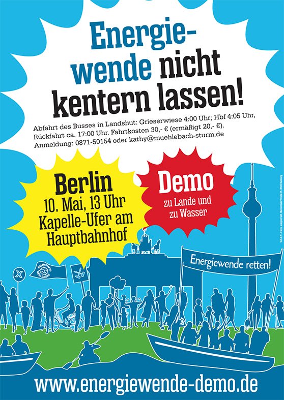 Aufruf zur Enerdiewende-Demo in Berlin am 10.5.2014