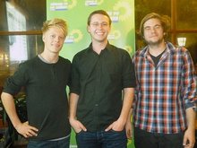Stadtratskandidaten der Grünen Jugend Landshut (von links): Jonas Schulze, Thomas Maier, Pascal Pohl