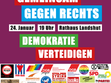 Bunt hinterlegter Text mit dem Titel und sehr viele Logos von unterstützenden Organisationen