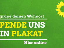 "Begrüne Deinen Wohnort - Spende uns ein Plakat." - Hier online