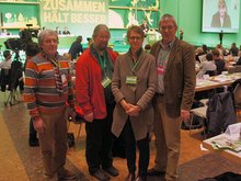 von links nach rechts: Emil Kühn, Günther Sandmeyer, Hedwig Borgmann, Dr. Thomas Gambke, MdB