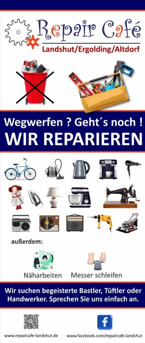 viele Grafiken von Gegenständen, die repariert werden können