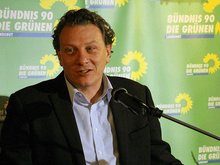 Stefan Gruber bei seiner Bewerbungsrede zur OB-Wahl 2016 im Augustiner-Bräu