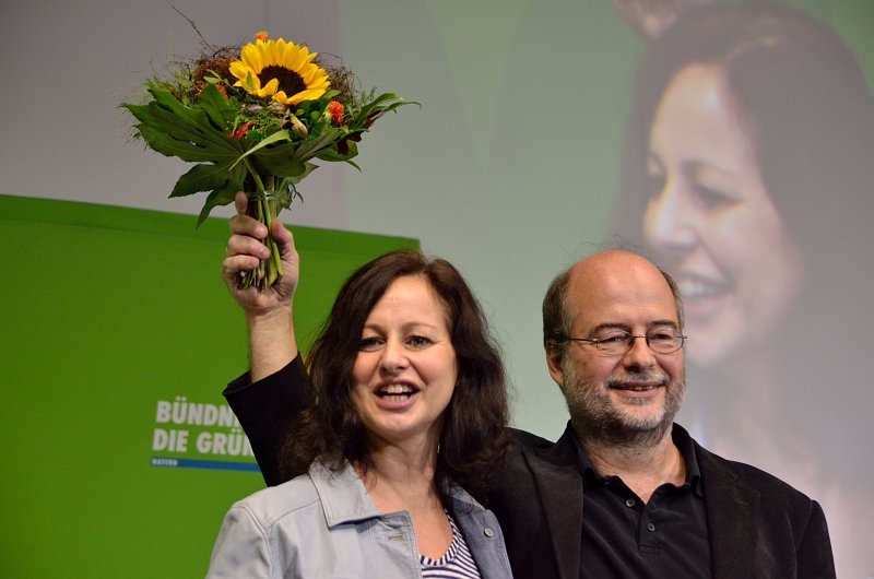 Sigi Hagl und Eike Hallitzky, die neue Doppelspitze im Landesvorstand der Bayerischen Grünen