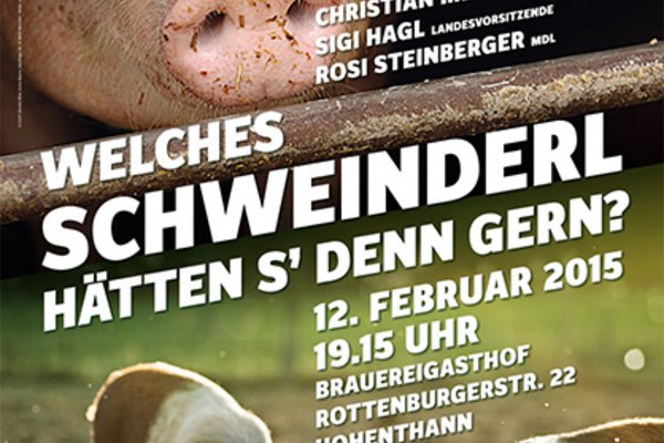 Donnerstag, 12. Februar, 19.15 Uhr, Hohenthann Einladung zum Diskussionsabend mit Landwirtschaftsminister Meyer aus Niedersachsen