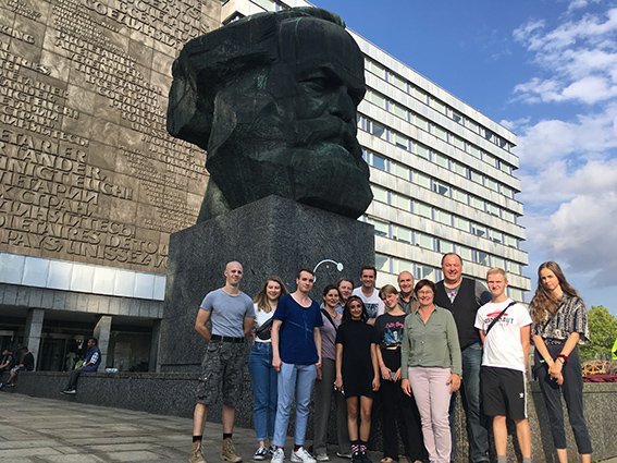 Mit der Grünen Jugend Chemnitz bei der politischen Stadtführung