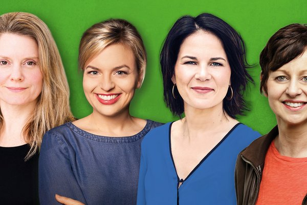 Grüne Frauenpower: Henrike Hahn, Katharina Schulze, Annalena Baerbock und Sigi Hagl