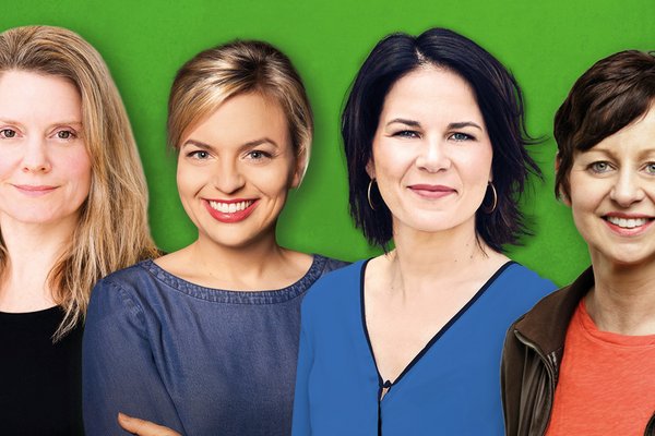 Grüne Frauenpower: Henrike Hahn, Katharina Schulze, Annalena Baerbock und Sigi Hagl