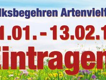 Volksbegehren Artenvielfalt: Vom 31.1.2019 bis zum 13.2.2019 im Rathaus eintragen!