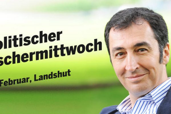 Politischer Aschermittwoch Bündnis 90 / Die Grünen am 18.2.1015 ab 9:30 mit Cem Özdemir, Margarethe Bause, Claudia Roth und Eike Hallitzky